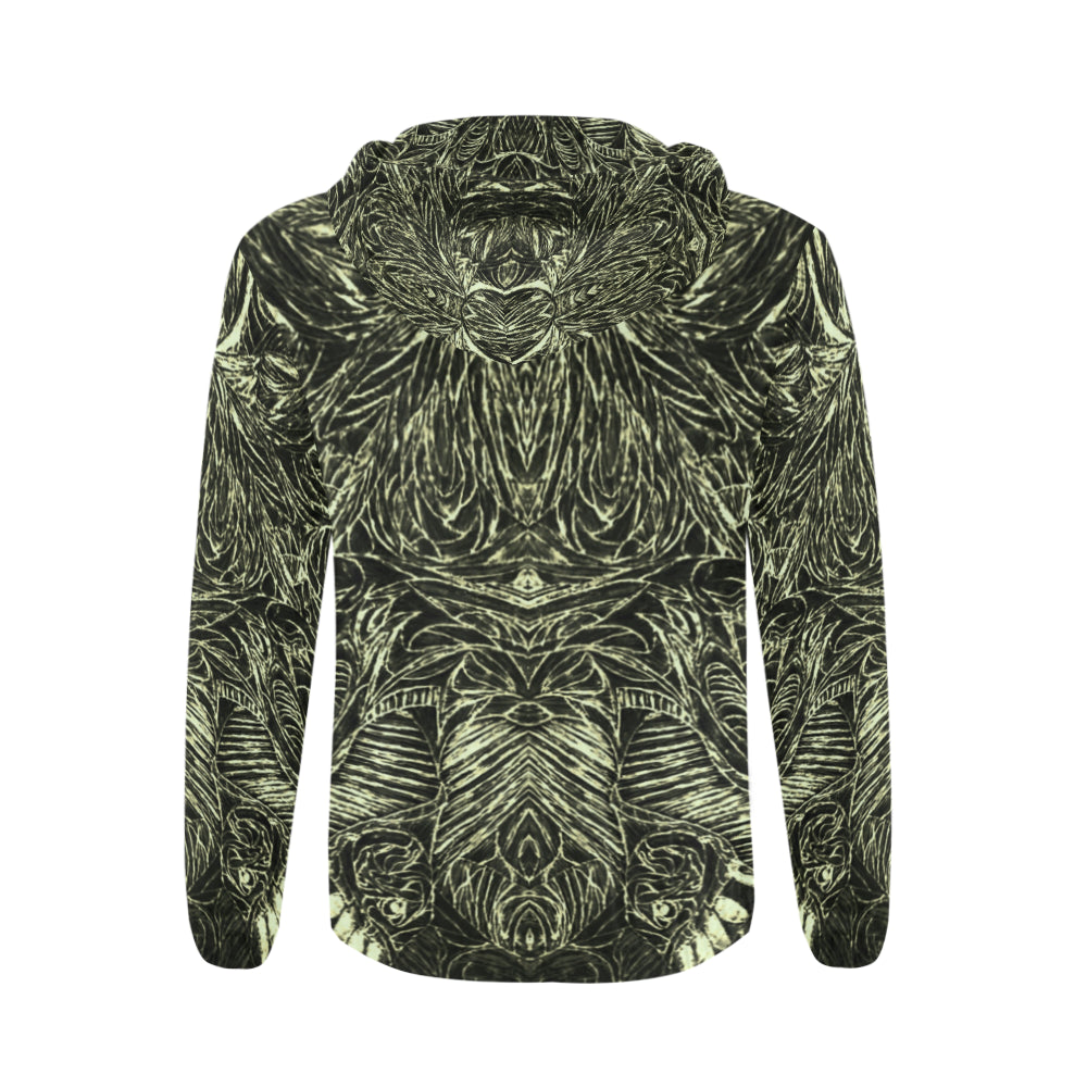 334433444 All Over Print Full Zip Hoodie